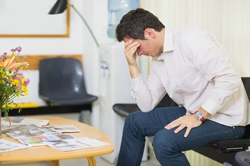 A man thinks about treating prostatitis drugs
